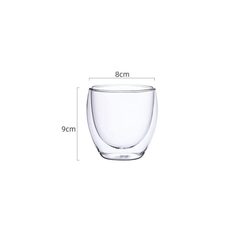 Double wall insulated glass cup